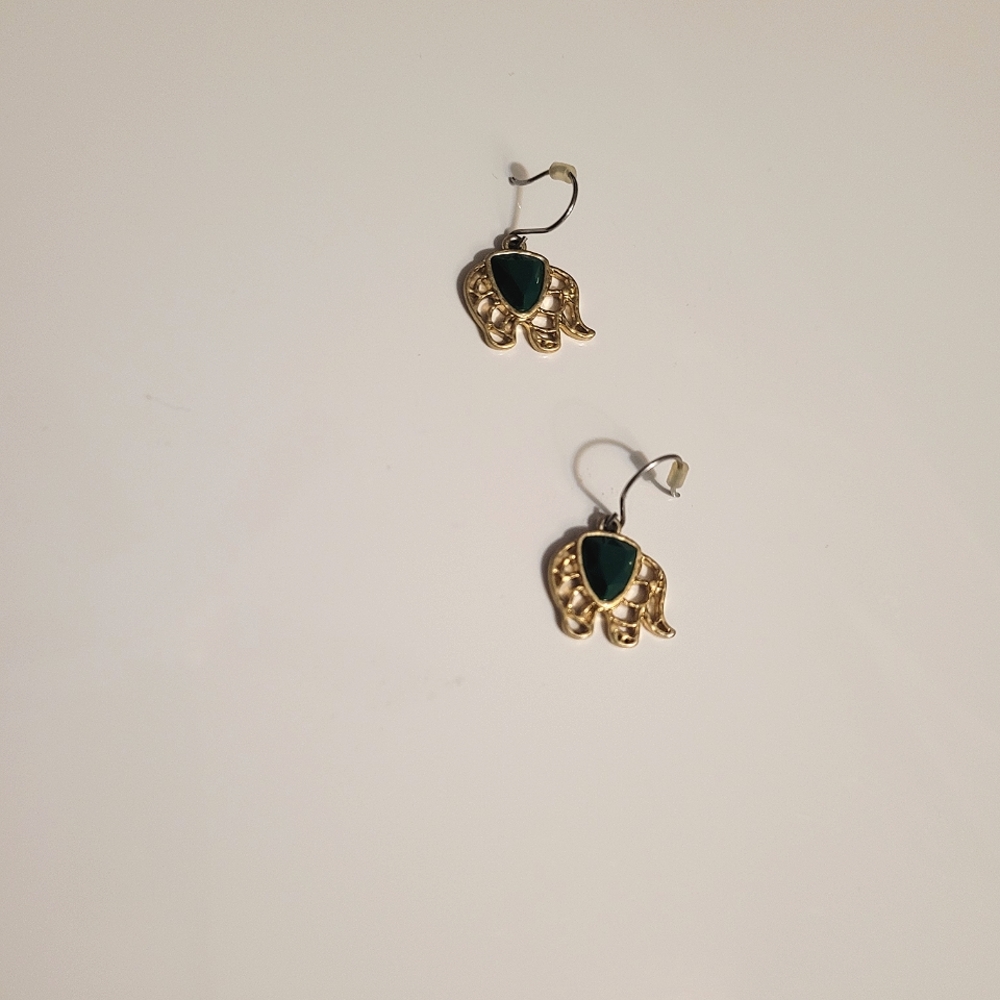 Elephant filigree earrings - Picture 3 of 5